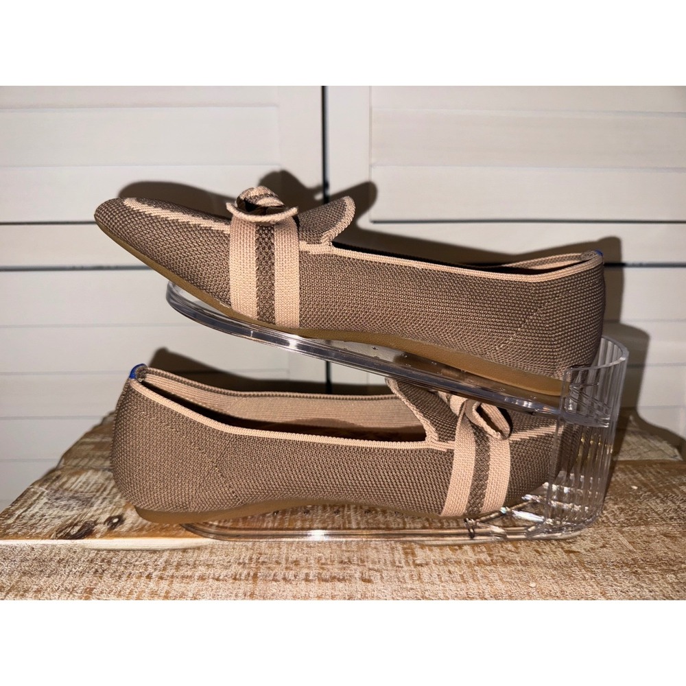 Womens Loafers Pointed Toe Knit Slip On Shoes Bow Accent Casual Comfort Size 7.5 - Picture 7 of 13